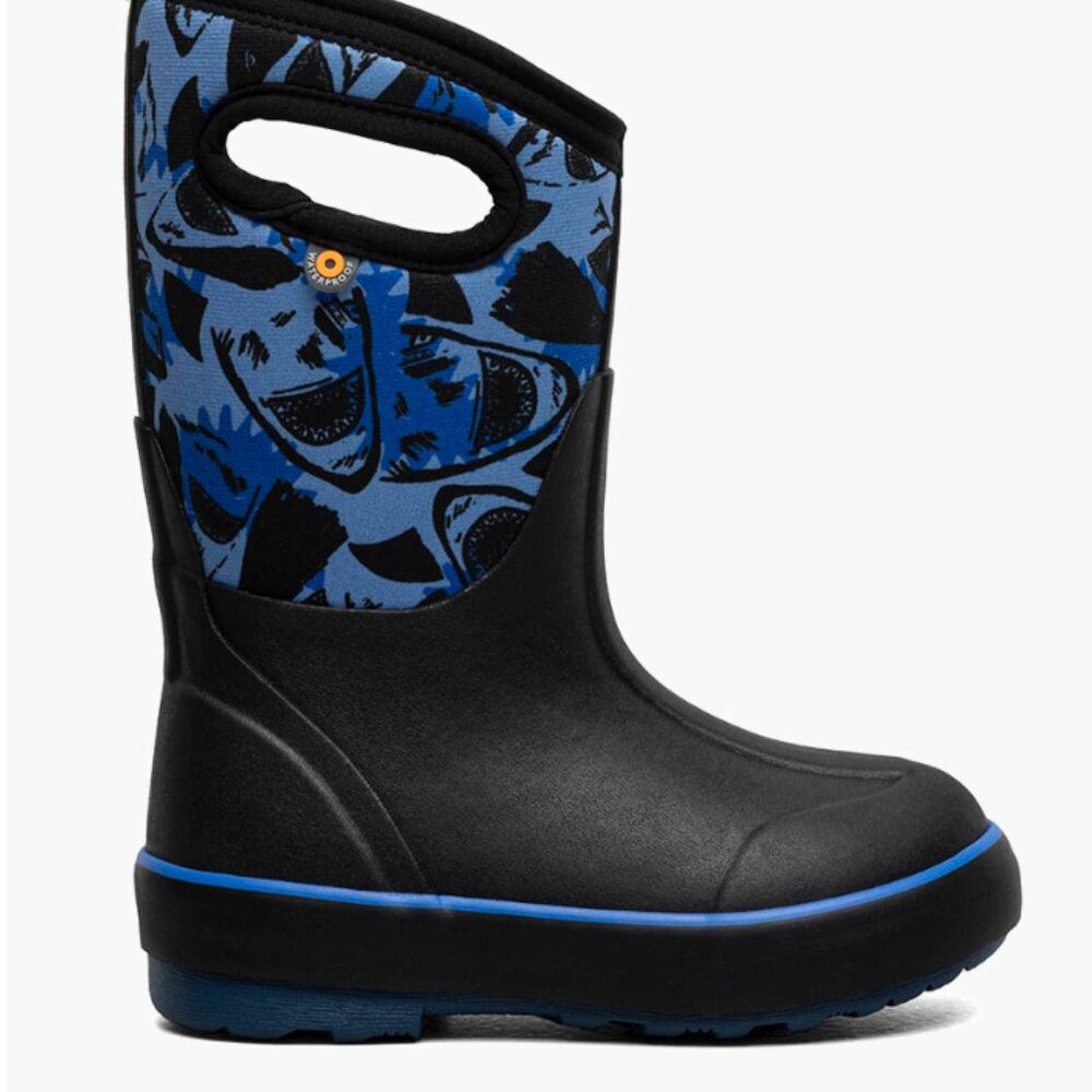 BOGS 3 Season Kids Boots Size 10 Little Kid - Blue Sharks